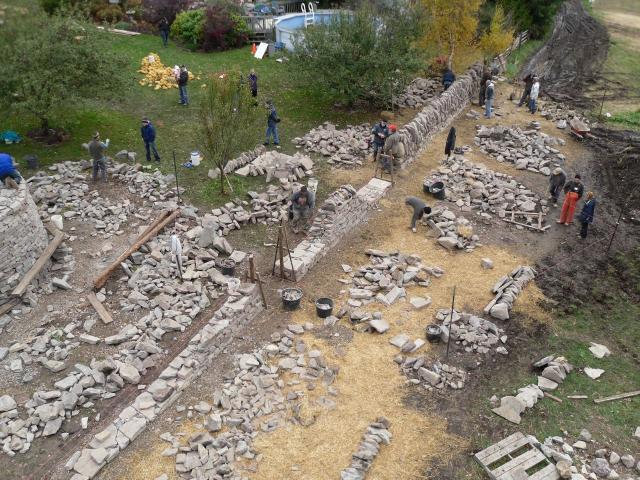 Some of the many activities that went on at the 2009 dry stone wall festival.